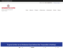Tablet Screenshot of hindostanexpo.com